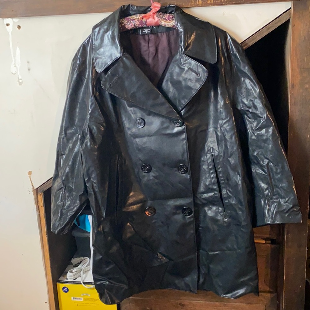 Black rain jacket